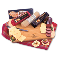 Shelf-Stable Wisconsin Variety Package with Bamboo Cutting Board